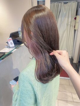 テトラ バイ ネオリーブ 横浜西口店(tetra by neolive) ＊くすみピンクベージュインナーカラー＊[横浜/横浜駅]