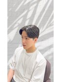 刈り上げセンターパート 