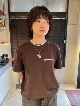 メゾンアミリ(Maison AmiLi) デザインカラー/オリーブベージュ/ウエットヘア【千葉／パーマ】