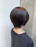 【質感再整】カット×酸性ストレート×ボタリペカラー（ショート）