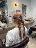 編みおろしツインテールアレンジ