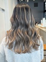 アルバム 銀座(ALBUM GINZA)&nbsp;似合わせカットマロンベージュフェミニンロング_ba536091