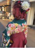 卒業式袴着付/成人式/ヘアセット/振袖/浴衣