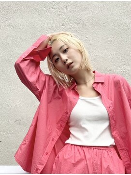 ミエルヘアーエスト 新宿店(mielhair est) ホワイトブリーチ！デザインカラー