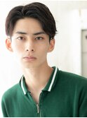 20代30代ツーブロック黒髪アップバングスマートマッシュG草加
