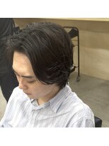 ニコフクオカヘアーメイク(NIKO Fukuoka Hair Make)&nbsp;「NIKO」メンズミディアムパーマ　常田大希風　福岡天神