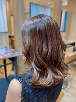 ソワバイアロマヘアー(soi by AROMA hair) 顔周りレイヤー/くびれシルエット/小顔カット/透明感カラー/仙台