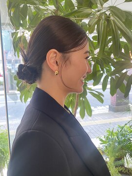 プロス(Pros) 表参道/ブリーチなし／レイヤーカット/ヘアセット