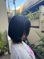 ヘアーサロン トゥリークル(Hair Salon Treacle)&nbsp;レイヤーボブ×ブルーブラック