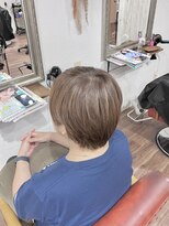 ヘアメイク アンフィ(amphi)&nbsp;【白髪ぼかし＆赤み消し】白髪ミルクティーカラー