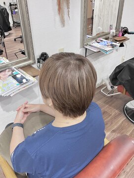 ヘアメイク アンフィ(amphi) 【白髪ぼかし＆赤み消し】白髪ミルクティーカラー