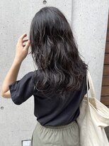 コフィー バイ メルト 吉祥寺(cofy by melt)&nbsp;【三ツ井純】ロングパーマ ミディアム　ニュアンスパーマ 黒髪