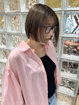 ノル 栄矢場町(nol)&nbsp;ぱつっとボブ×アッシュベージュ