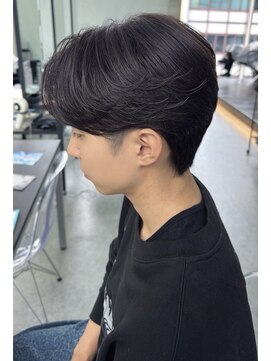 デュー 栄(DEW) 【DEW】ニュアンスパーマ/カルマパーマ/センターパート/ブリーチ