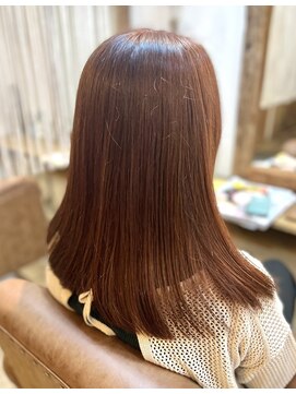 クオリア(QUALIA) 甘すぎない大人可愛いピンクベージュ×fiberケラチンTR/髪質改善