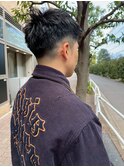 男前ナチュラルフェードカット 清潔感メンズショート