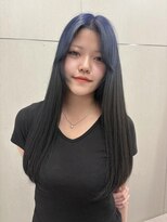 ジェム(GEM)&nbsp;【暖音】ブルー+ブラックのルーツカラーで被らないスタイル