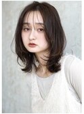 大人可愛い20代30代40代50代小顔レイヤーセミロング