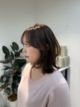 ザ シェノン ウメダ(THE CHAINON UMEDA) ミルクティーブロンド/ダークブルー/デジタルパーマ/心斎橋