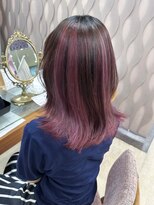 アクシス ナゴヤ(AXIS NAGOYA) ダークパープル/ナチュラルショート/夏のヘアアレンジ/名古屋駅