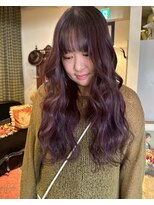グッドフェローズ キタホリエ(GoodFellas kitahorie)&nbsp;柔らかレイヤーで魅せる大人ハイトーンパープルブリーチ艶感