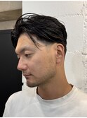 テーパーフェードセンターパート