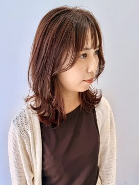 フォーク FOLK 【FOLK】透明感ナチュラルベージュ☆似合わせ外ハネミディアム♪