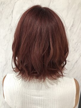 リー 京橋(Lee) 外ハネボブ×ボルドー/kana