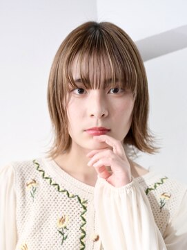ネオリーブアオバ 高田馬場店(Neolive aoba) 外ハネボブ/シースルーバング♪ベージュ【高田馬場】