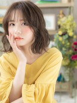 カバーヘア ブリス 上尾西口店(COVER HAIR bliss)&nbsp;バレイヤージュくせ毛風小顔なみなみウェーブa上尾20代30代40代