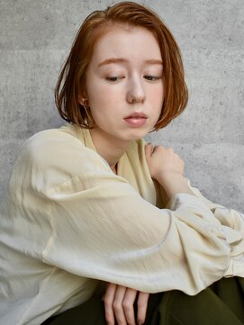 クロン(cron) ワンレンあごボブ