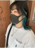 イヤリングカラーグリーン