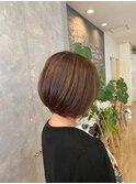 30代40代代大人可愛い★小顔ボブ丸みショートウルフカット