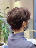 マッシュショート/耳かけショート/くびれ/ピンク/梅田/茶屋町