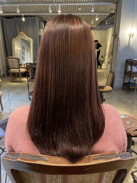 髪質改善と縮毛矯正の専門店 サンティエ(scintiller) 弱酸性縮毛矯正　弱酸性カラー