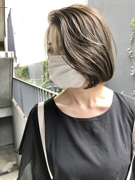 ワール(whirl.) ダークグレージュ韓国ボブ20代30代40代