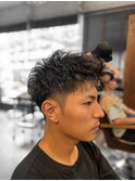 【IRIE HAIR赤坂】メンズカット×アップバング×刈り上げ×束感