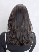 アイティーバイアルバム 下北沢店(IT by ALBUM)&nbsp;レイヤーロンググレージュカラーアッシュブラック_ba463352