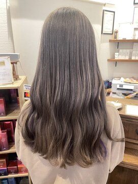 メレットバイホーム(Meret by Home) 【インナーカラー】パープル×シルバーグレージュ