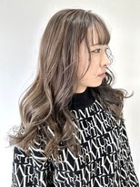 フォーク FOLK 【FOLK】赤みなし透明感グレージュ☆似合わせゆる巻きロング♪