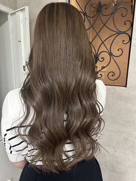 ルノン(LUNON) ミルクティーベージュ ブリーチ/ミルクティーカラー/ロング/韓国