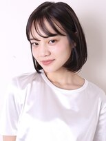 ヨファヘアー 岡本店(YOFA hair)&nbsp;イメチェン前髪こなれミディアンブレラカラー0903