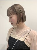 ミニボブ/ミルクティーベージュ