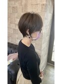 ショートボブ/ショートヘア/脱白髪染め/白髪ぼかし/髪質改善