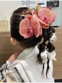 ［風花］七五三ヘア　玉ねぎポニー