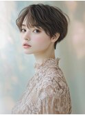☆オリーブグレーココアベージュ小顔クラゲヘアー/黒髪/髪質改善