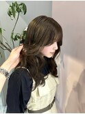 【kumu】韓国風/レイヤーカット/透明感/ロング/艶感/グレージュ