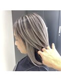 コントラストバレイヤージュ34/髪質改善/ハイライト/白髪ぼかし
