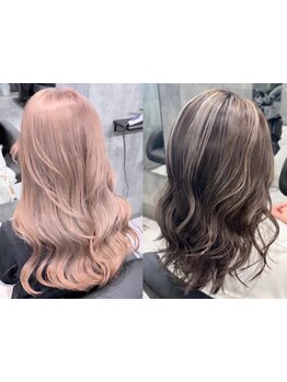 ハイトーンからダークカラーまで、理想の髪色を実現!柔らかい質感と艶が◎[柏/柏駅/ブリーチ/ハイトーン]