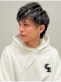 アッシュブラックカルマパーマベリーショートダークアッシュ